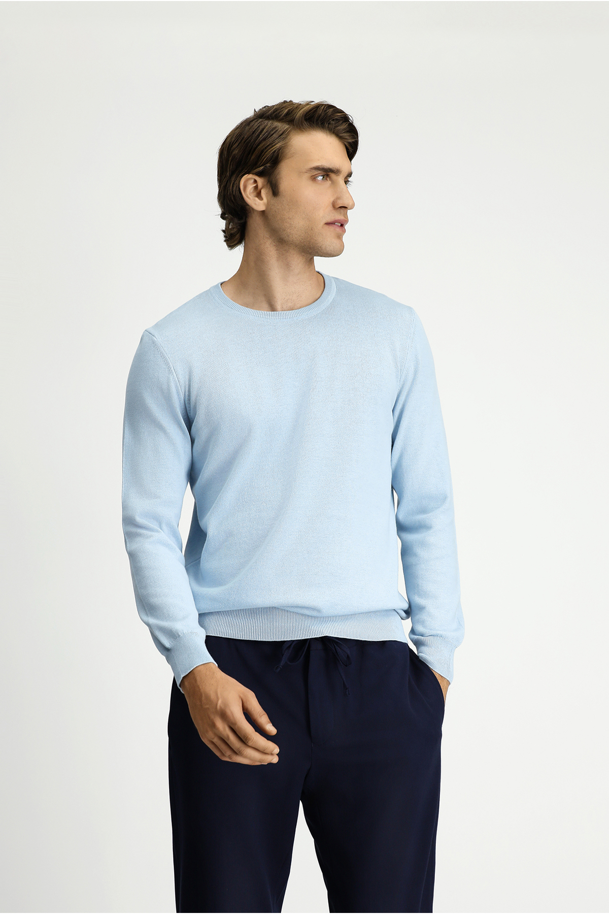 کیگیلی ژاکت بافتنی نخی کشمیر یقه گرد معمولی