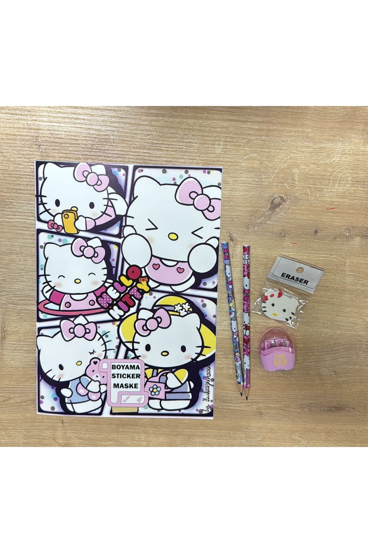 SANRIO Hellokitty Boyama Kitabı Ve Kırtasiye Seti