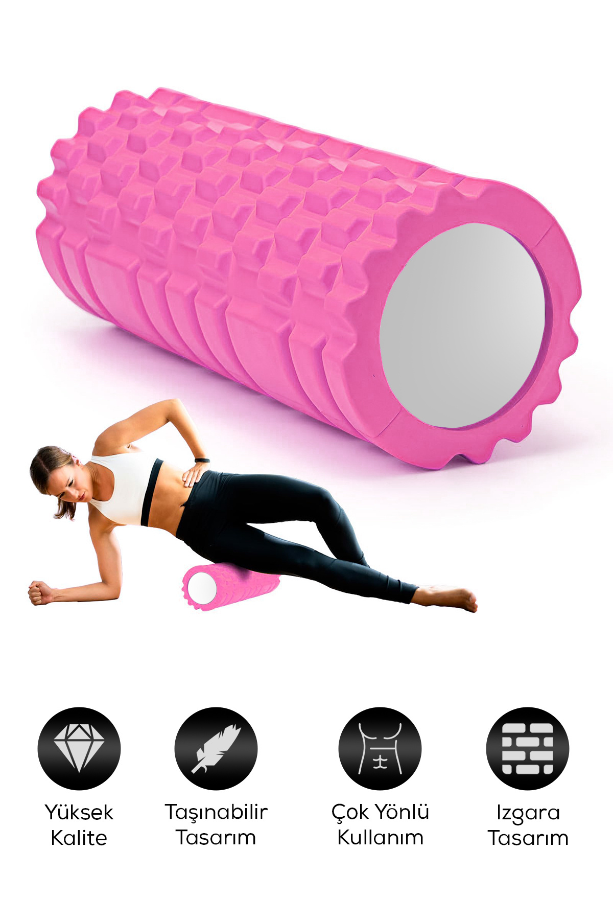 Arfseb Yoga, Pilates, Fitness Foam Roller Masaj Köpüğü Egzersiz Ve Derin Masaj