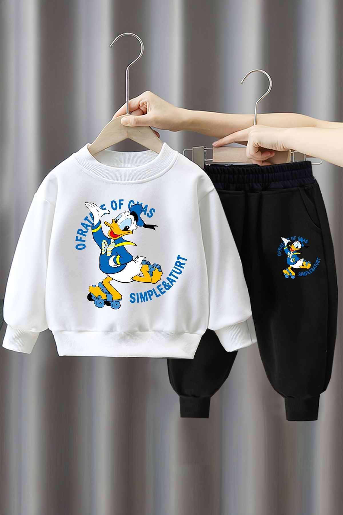 ADABEBEK Premium Tarz Baskılı Alt Üst Bebek Takımı 24585