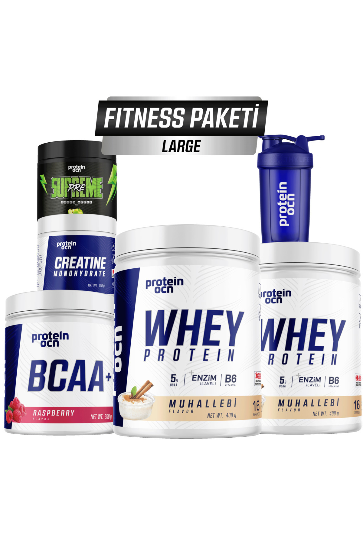 Proteinocean Fitness Paketi Large - Muhallebi Ahududu