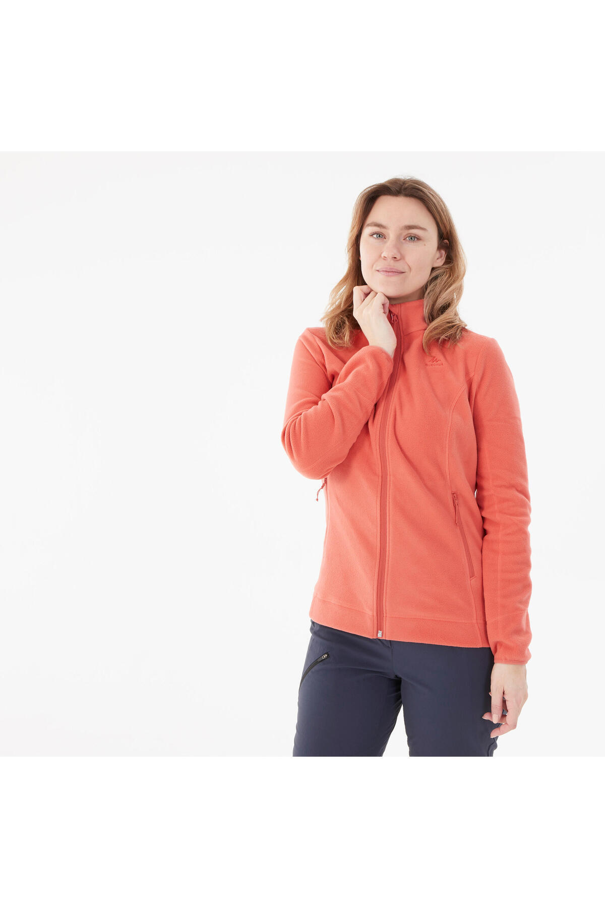 Decathlon Quechua Kadın Outdoor Polar Mont - Turuncu - MH100