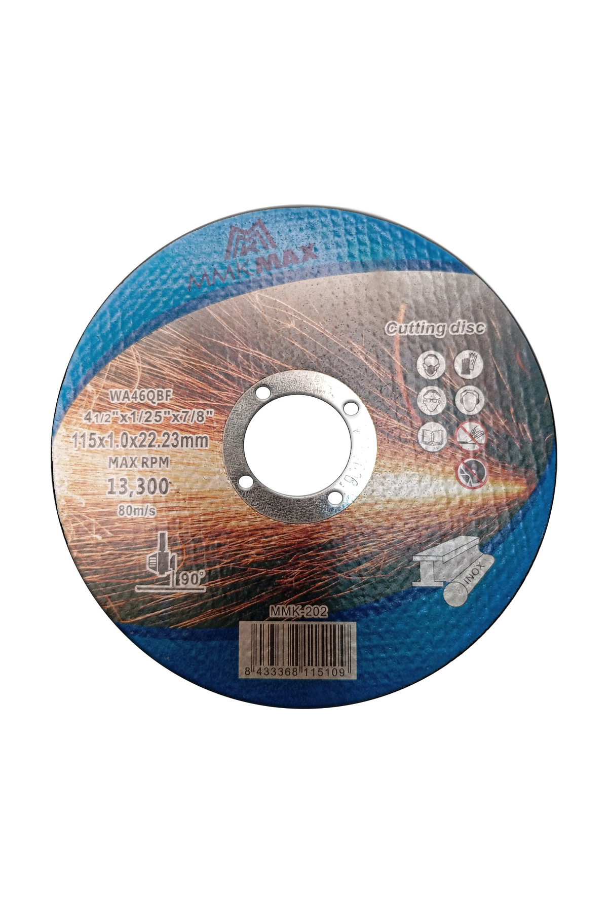 Genel Markalar MMK Inox Metal Kesme Disk 10 Adet 115 Mm Kaliteli Kesici Spiral Taş