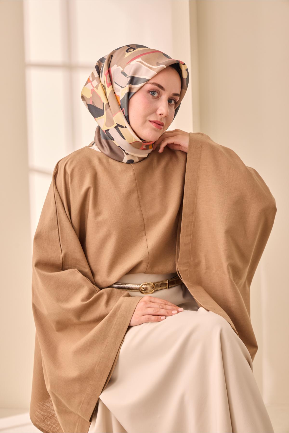 Silk Home Twill Silk Scarf 11475-17- Trendyol