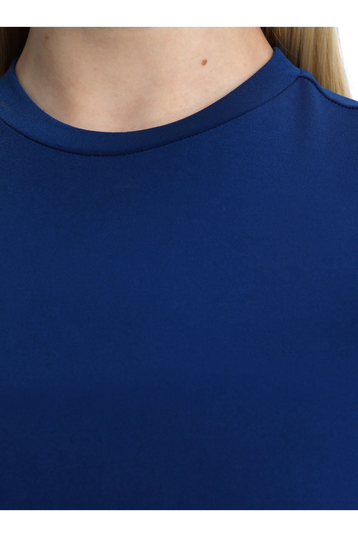 Refka  Sandy Kumaş Kuplu Kolsuz Tesettür Elbise - Lacivert - - Görsel 5