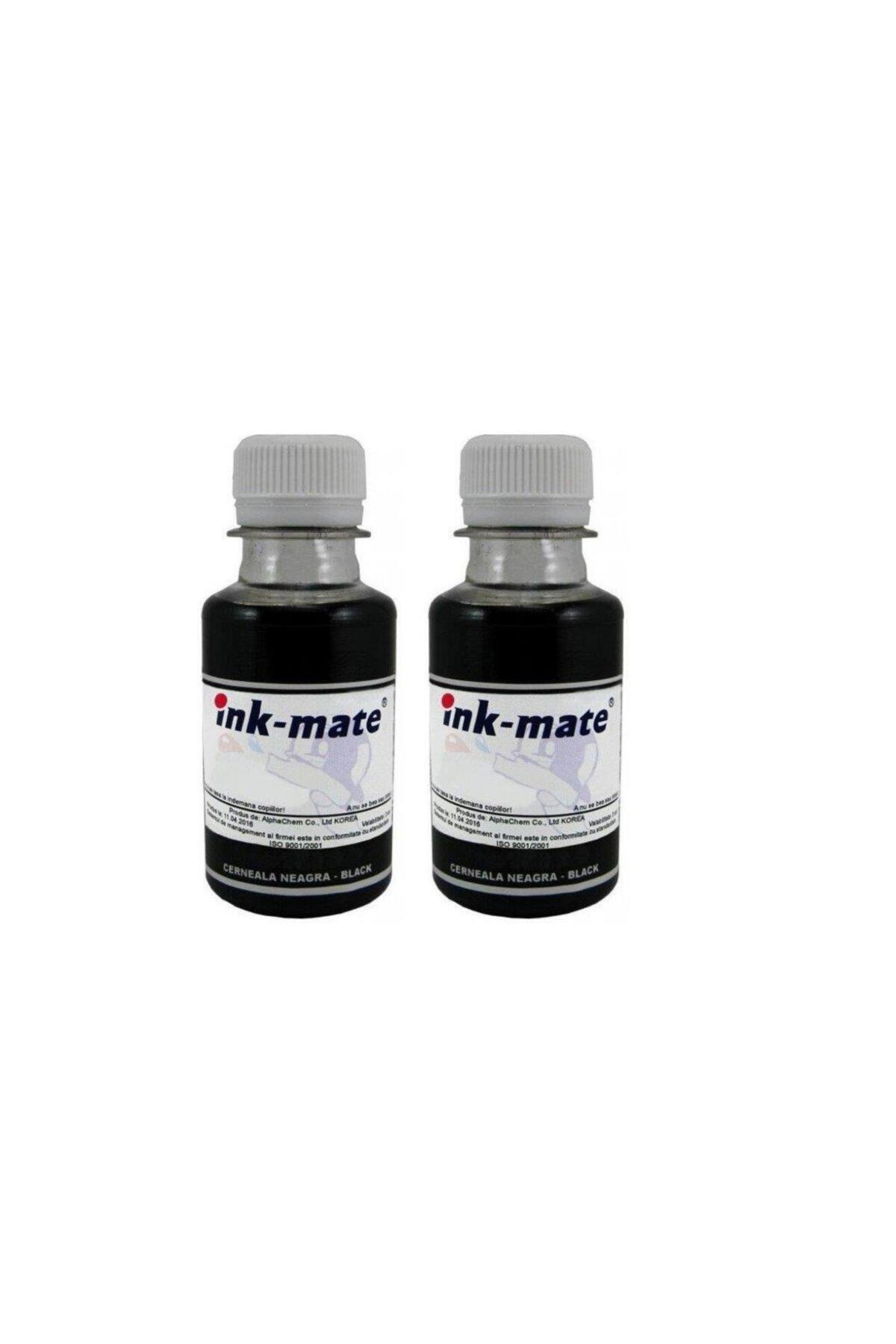 Ink-mate Brother Compatible Ink Bottle Pack 2x BT6000BK Black 200 ml ...