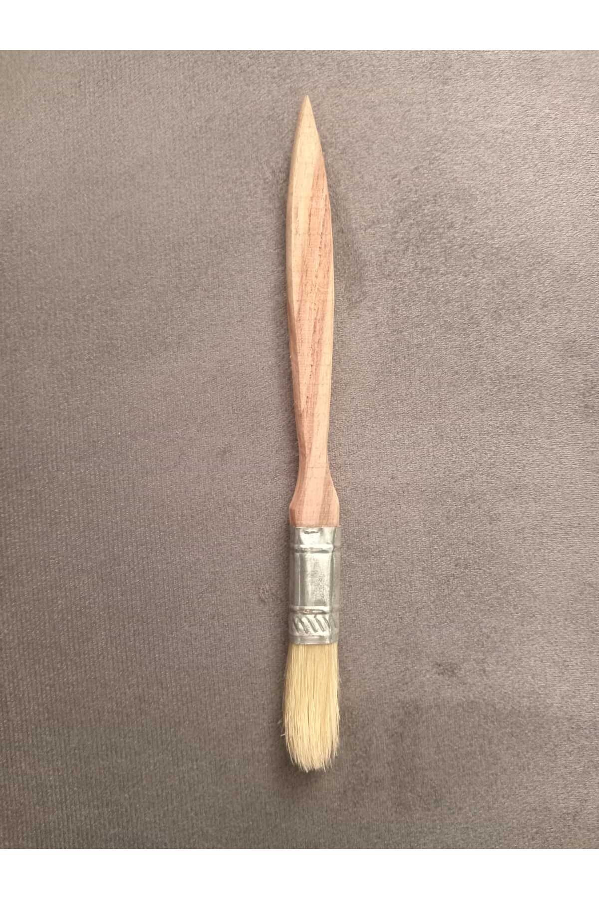 Bybaykuş Ahşap Sap 1 Numara Kestirme Fırça