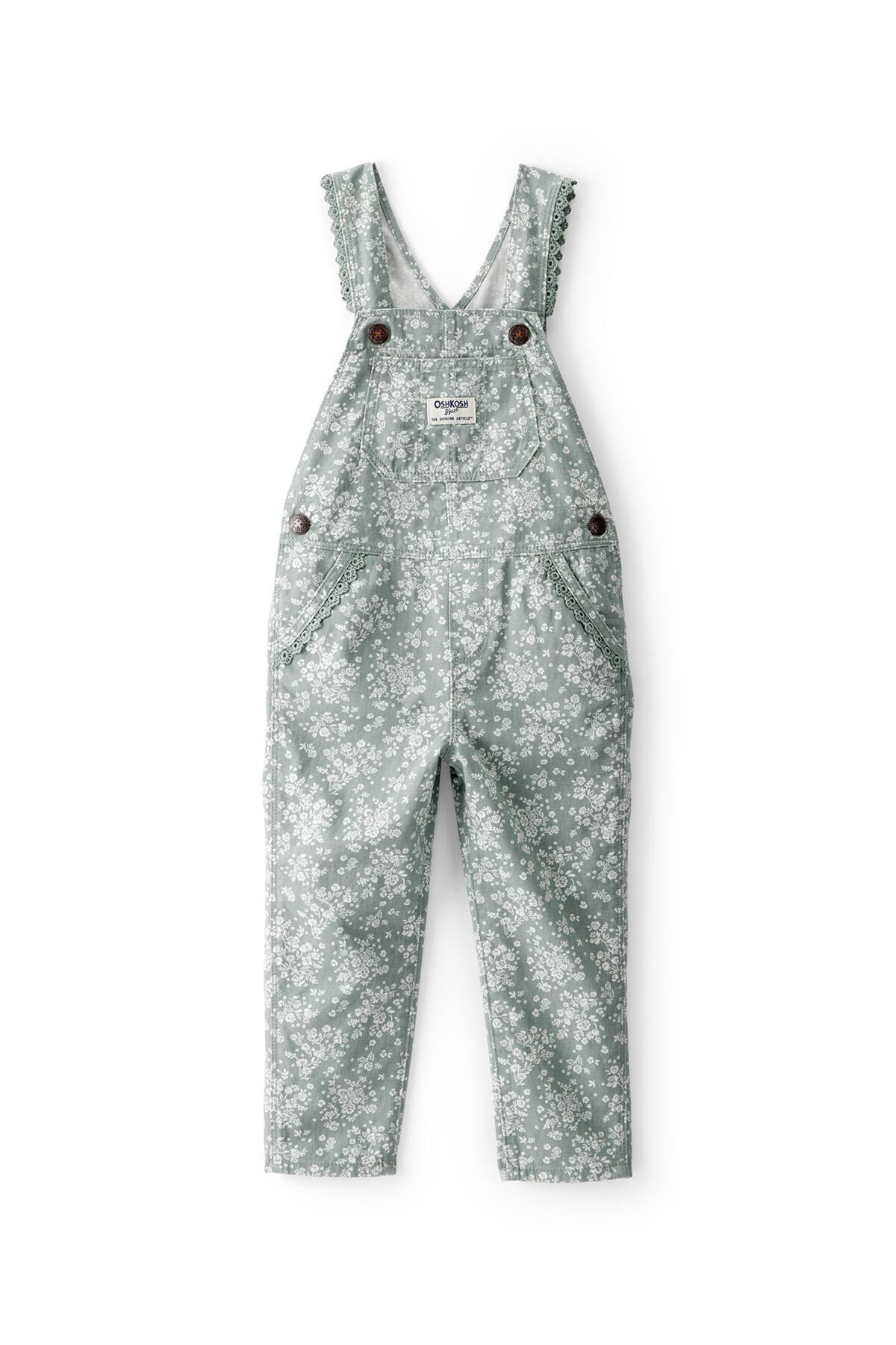 Girl Green Dungaree