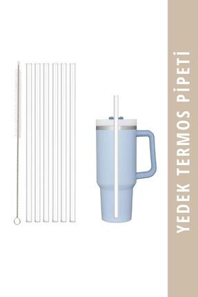 Mamastuff Stnley Quencher Termos Uyumlu 6 Adet Yedek Pipet ve Temizleme Fırçası