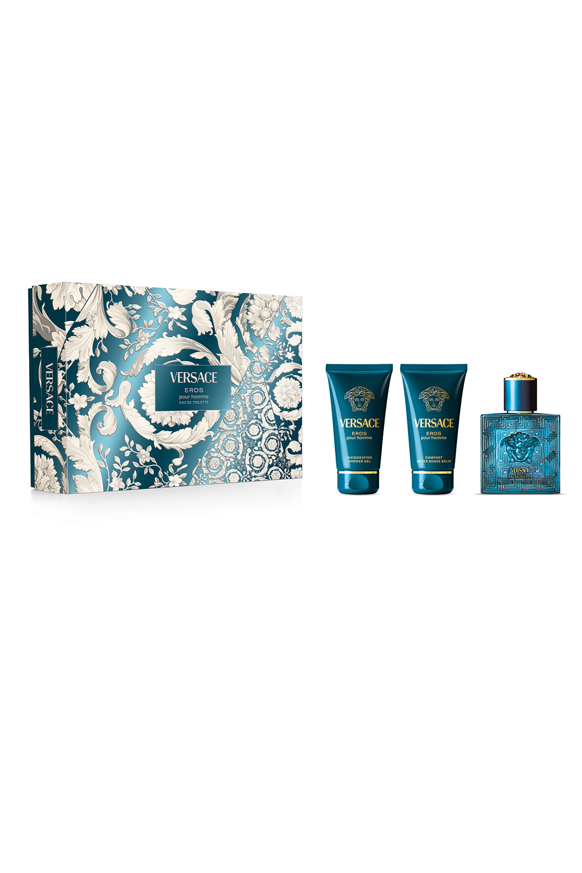 Versace Eros EDT Set (50 ML Parfüm + 50ML Duş Jeli + 50ML Vücut Losyonu)