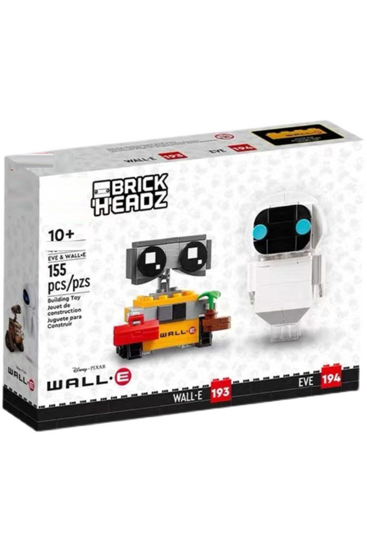 جعبه ۱۵۵ تکه سری دیواری E کارتون دیزنی، ربات ایوا، بلوک‌های کلاسیک فیلم انیمه، مونتاژ پازل، ساختمان B