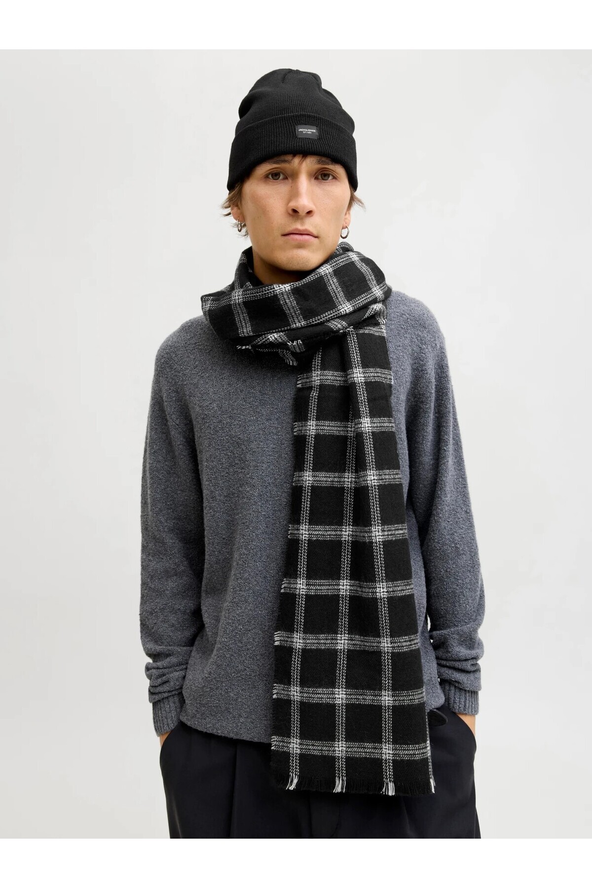 جعبه هدیه کلاه و روسری DNA جافراست زنانه راسته | جک اند جونز Jack & Jones J12197780 - تصویر 3