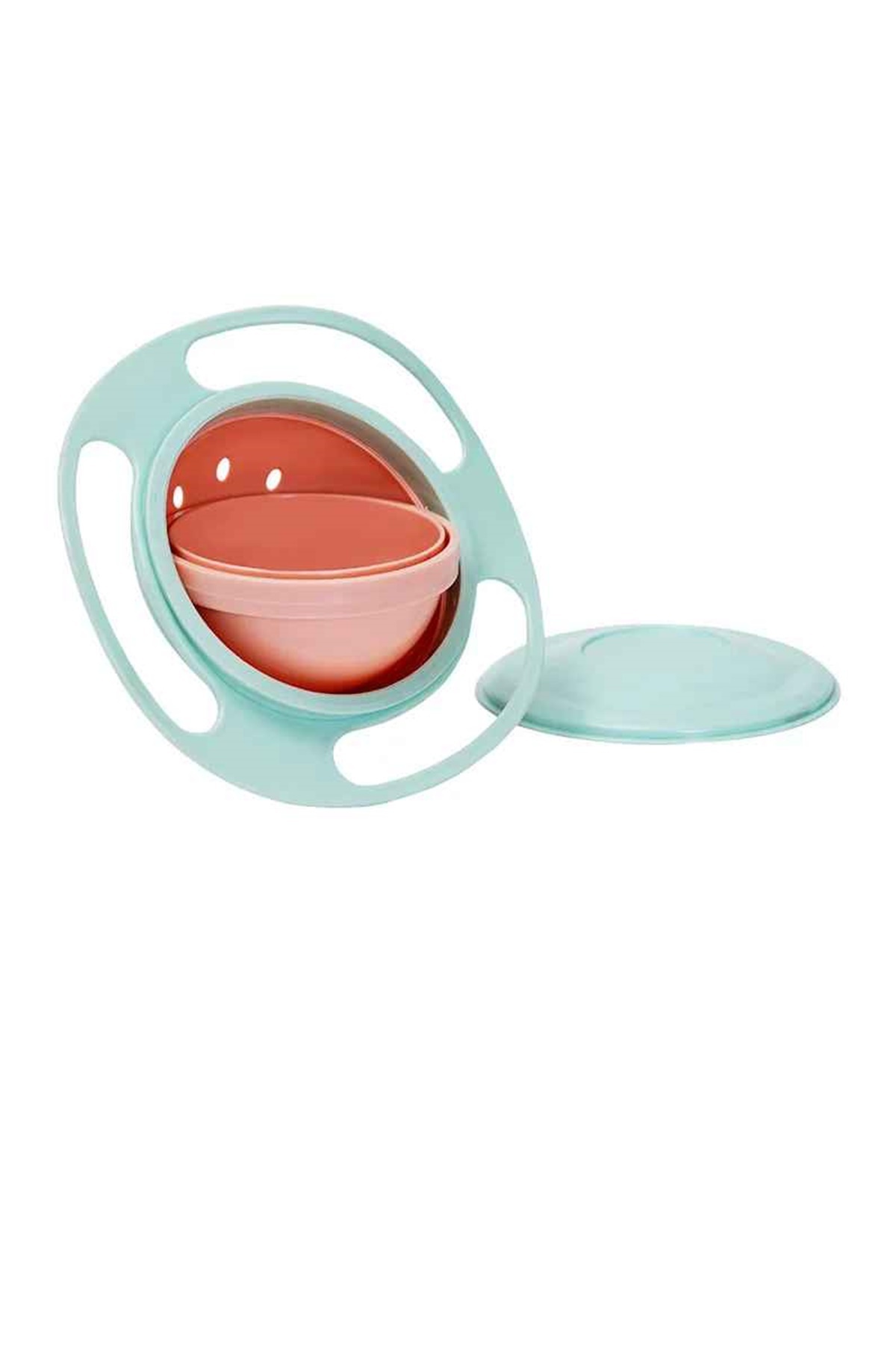 Kitchen Beauty Evrensel 360° Dönen Bebek Dökülmeyen Tabak Mama Tabağı fotoğrafı 4 (önizleme)