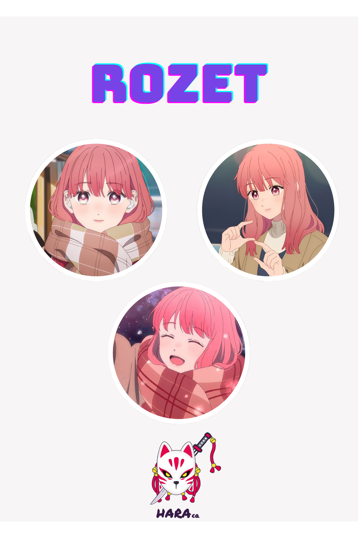 A Sign of Affection Anime Yuki Itose Anime Badge Set of 3