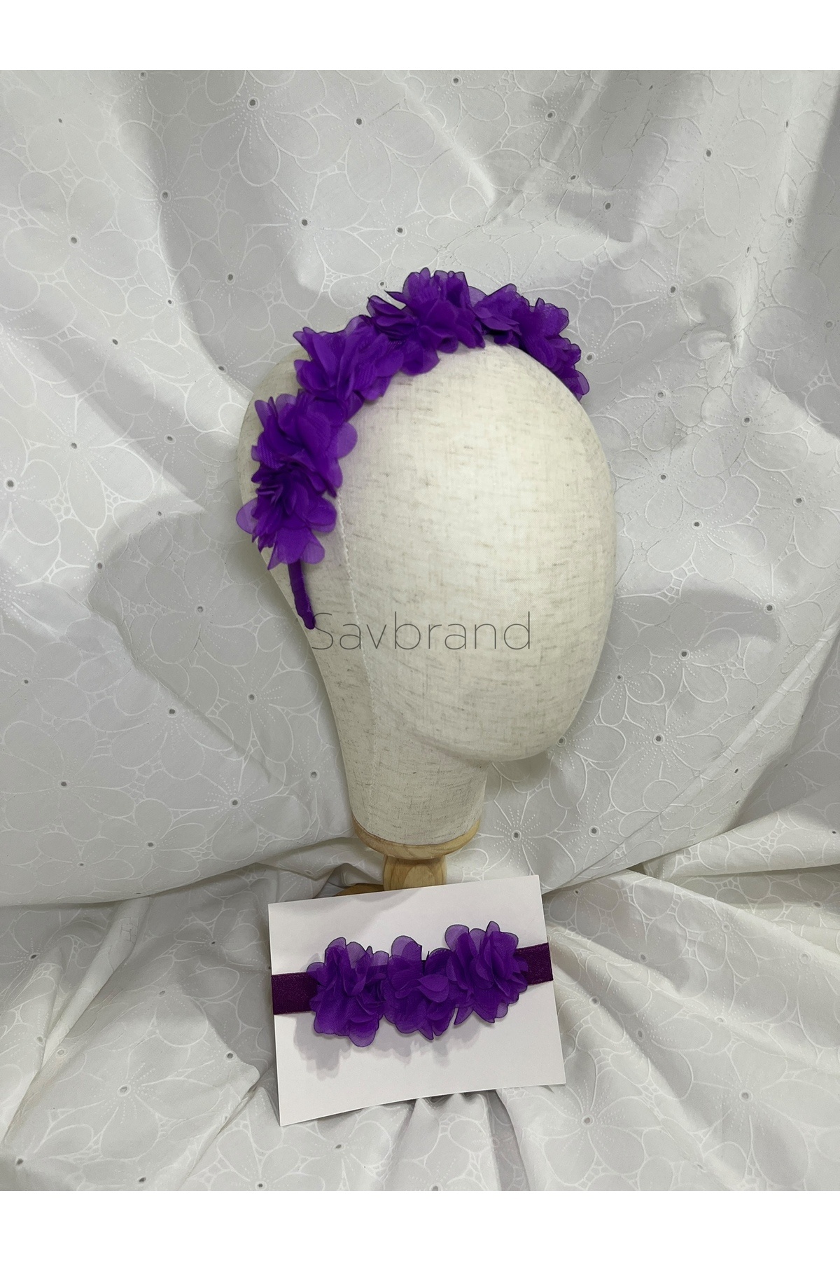 SavBrand Trendy Anne Kız Saç Aksesuarı Seti - Bebek Bandı + Kadın Tacı fotoğrafı 2 (önizleme)