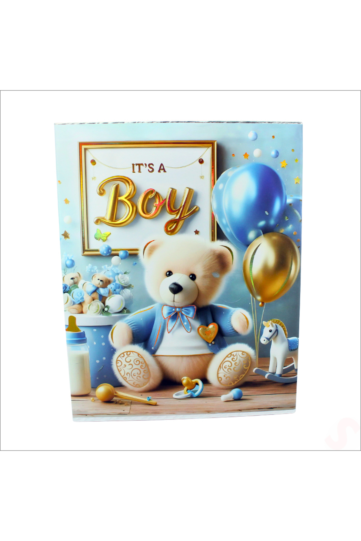 Süsle Baby Party Bebek Fotoğraf Albümü, Kutulu ve 200 Resimlik - Mavi fotoğrafı 3 (önizleme)