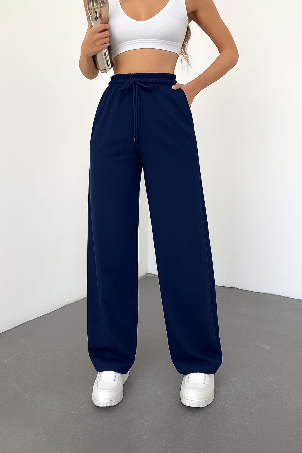 Le Vion  Kadın Yazlık Iki Iplik Bol Paça Eşofman Altı - Görsel 2