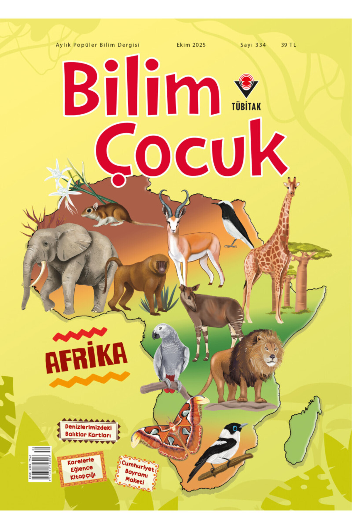 Tübitak Yayınları Bilim Çocuk Dergi Ekim 2025 (7-12 yaş) - Fiyatı