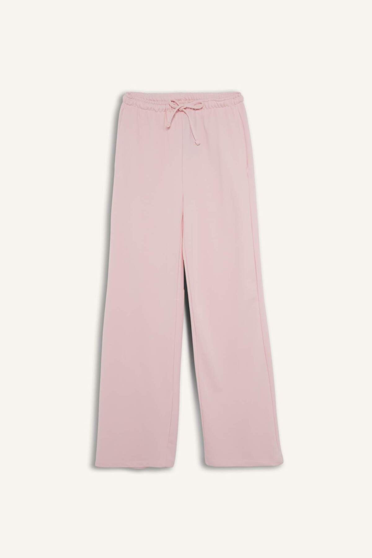 DeFacto Straight Fit Beli Bağcıklı Basic Düz Geniş Paça Eşofman Altı D6667AX25AU