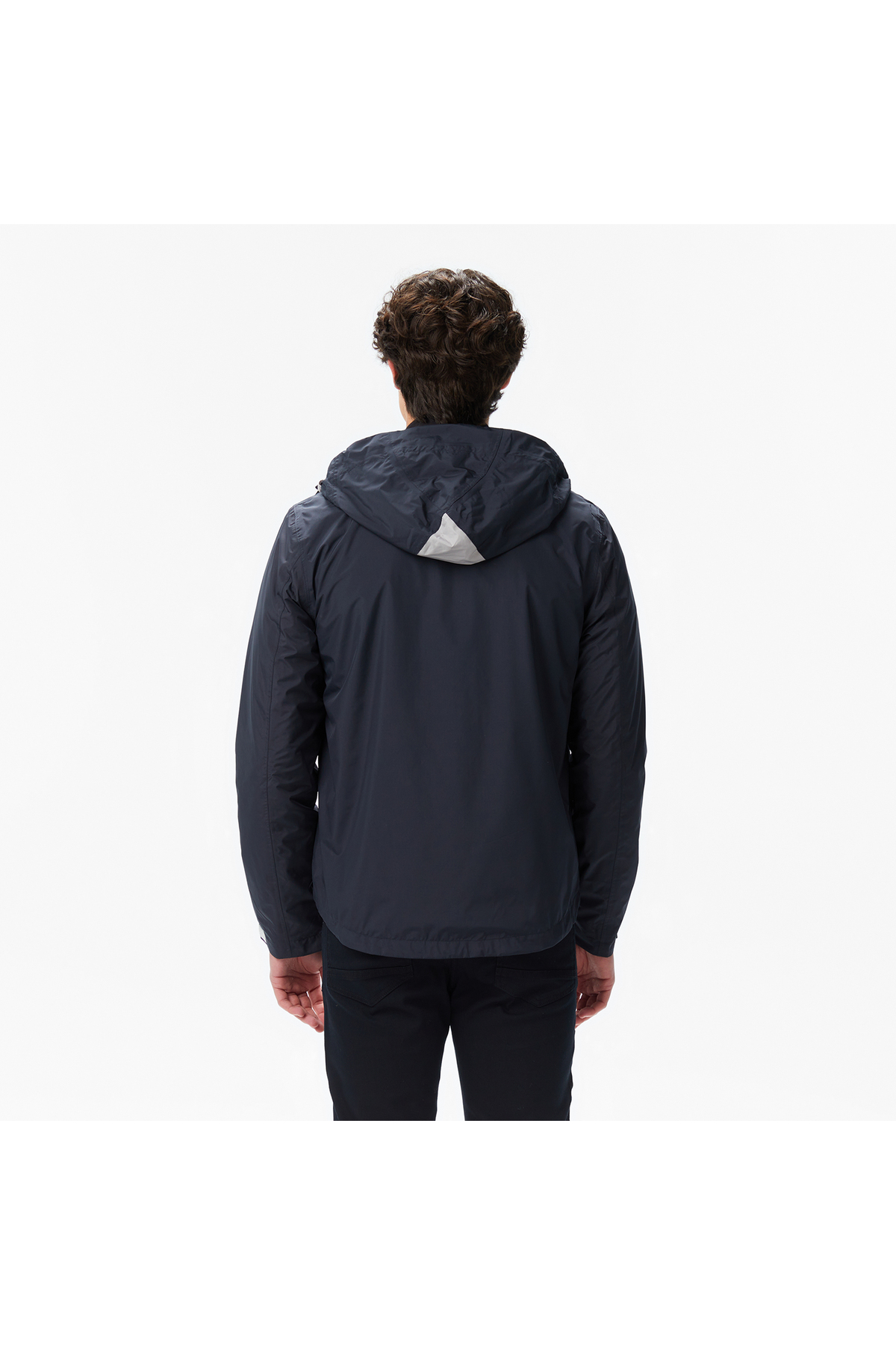 Nautica Erkek Siyah Regular Fit Rain Breaker Yağmurluk görsel 2