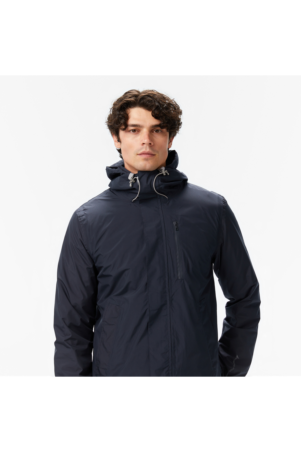 Nautica Erkek Siyah Regular Fit Rain Breaker Yağmurluk görsel 4