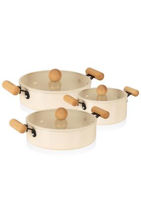 The Mia Cucina Di Mia İndüksiyon Tabanlı Seramik Tencere Seti 6 Parça