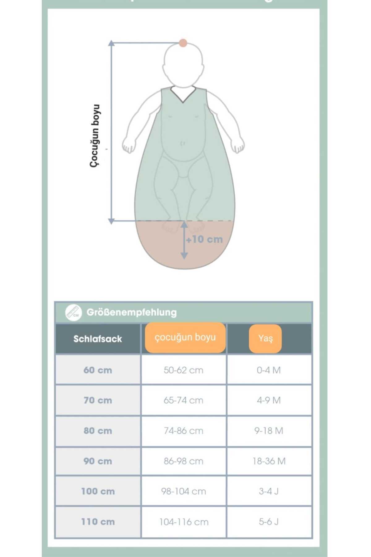PAMUK HANIM elyafsız Torba 1.0 Tog Kız - Erkek Bebek-çocuk kolsuz Fermuarlı Uyku Tulumu/LİMON fotoğrafı 6 (önizleme)