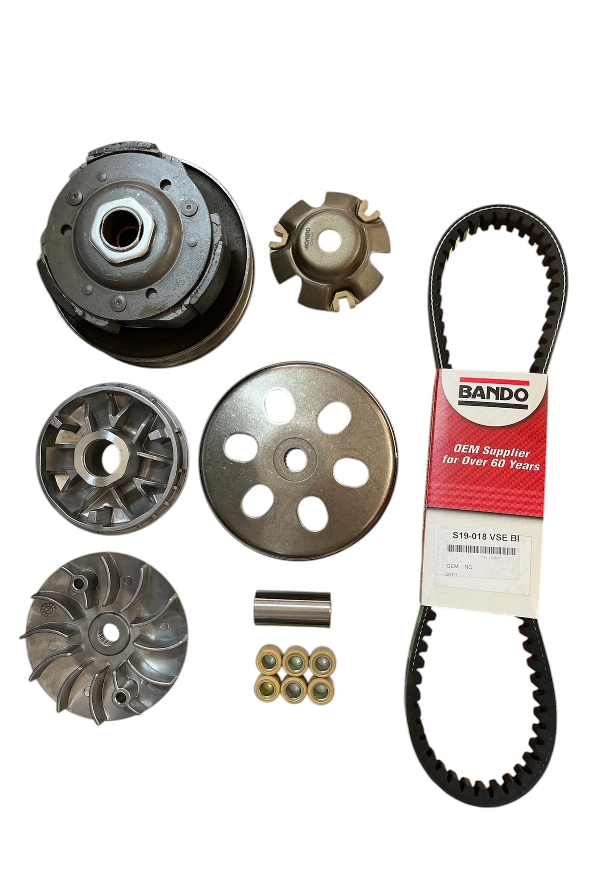 MOTORKİT MK RKS NEWLİGHT ÖN DEBRİYAJ + ARKA DEBRİYAJ VARYATÖR KOMPLE + BANDO KAYIŞ