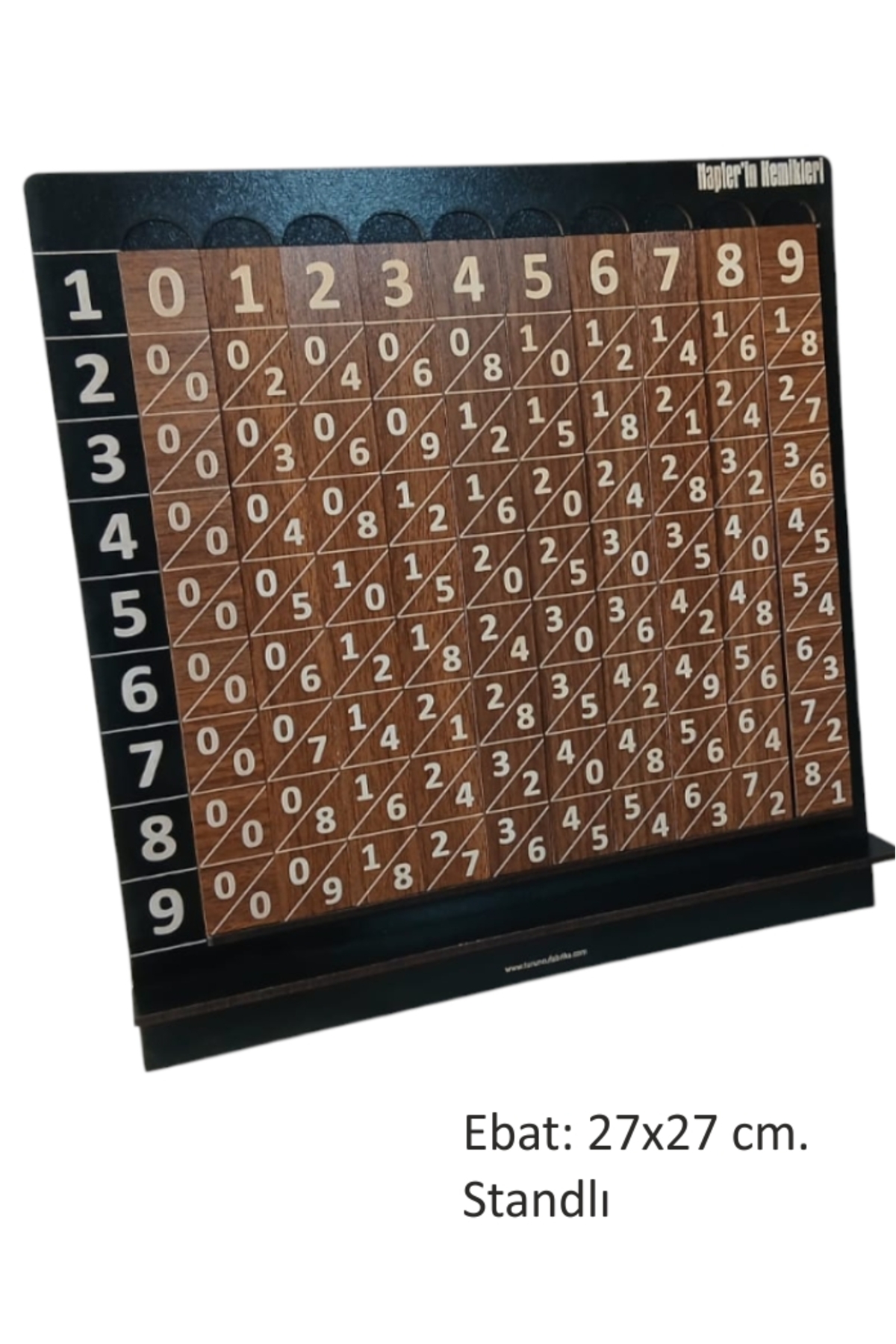Genel Markalar Napierin Kemikleri - Ahşap Çarpım Tablosu Oyuncağı – Montessori Tarzı Eğitici Matematik Oyunu fotoğrafı 3 (önizleme)