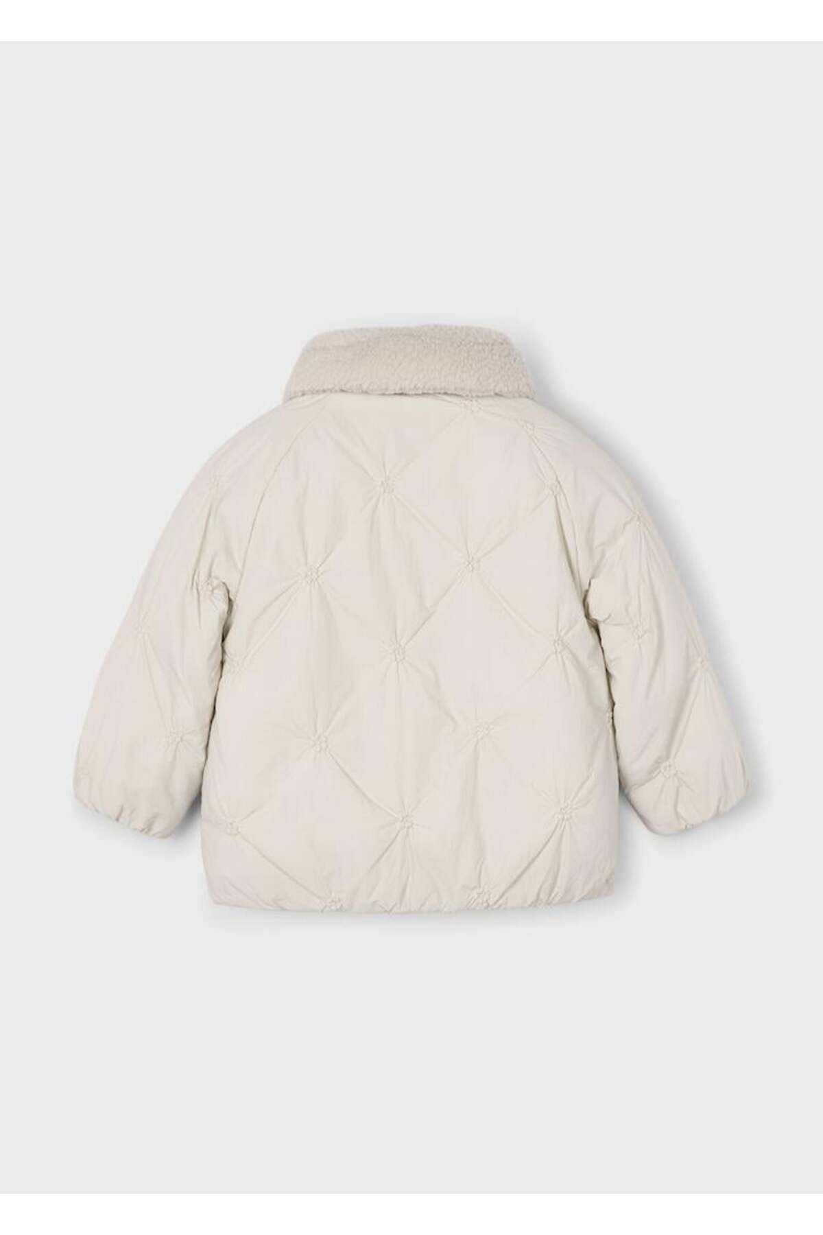 Mayoral Çiçekli Kız Mont - Bej fotoğrafı 5 (önizleme)