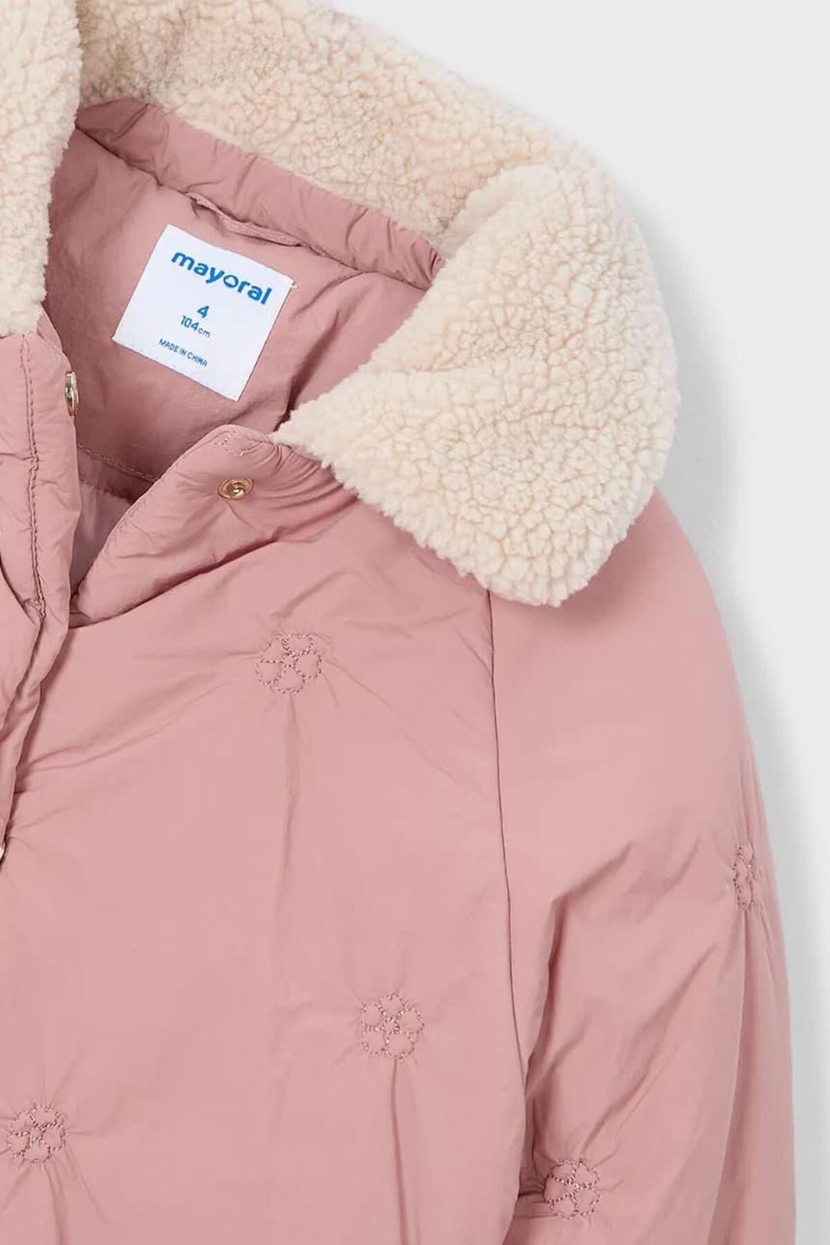 Mayoral Çiçekli Kız Mont - Pembe fotoğrafı 2 (önizleme)