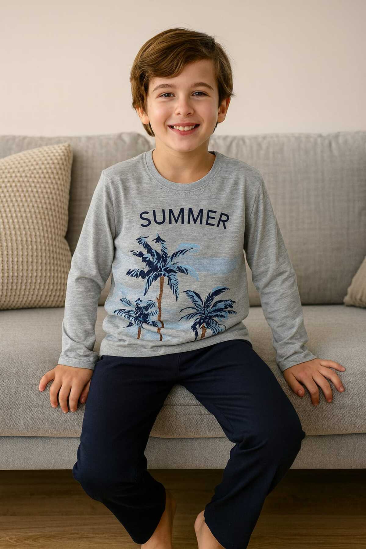 Tenra Çocuk Pijama Takımı %100 Pamuk fotoğrafı 3 (önizleme)