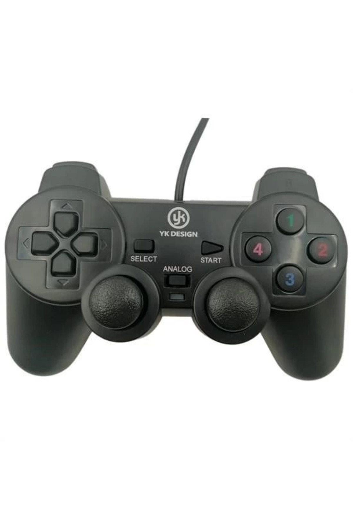 Glowify Store Çift Titreşimli Usb Kablolu Oyun Kolu Pc Uyumlu Vibration Gamepad