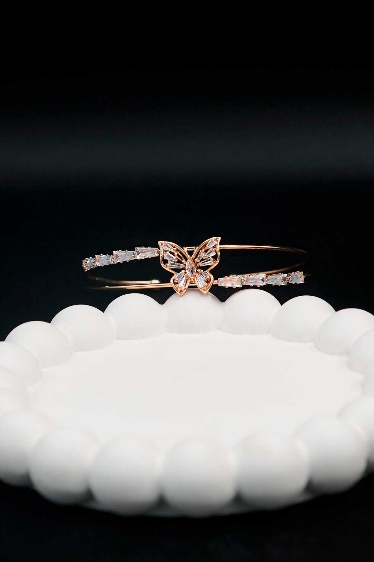 TREND COLLECTİON  Zirkon Taşlı Kelebek Kadın Bileklik (Ayarlanabilir) - Görsel 5