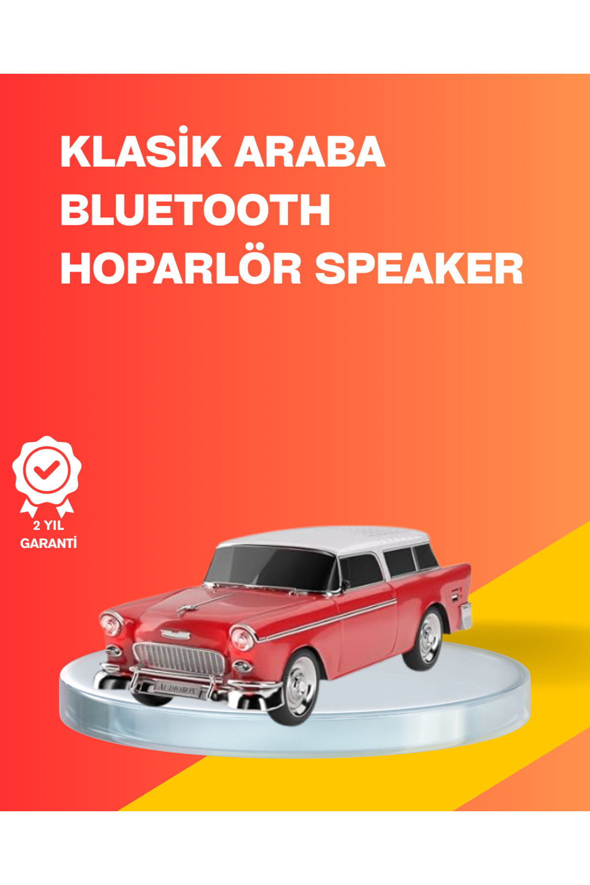 Bİ DÜNYA SHP Taşınabilir Klasik Araç Tasarımlı Kablosuz Hoparlör