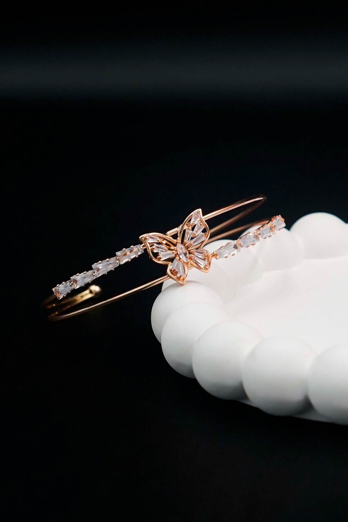 TREND COLLECTİON  Zirkon Taşlı Kelebek Kadın Bileklik (Ayarlanabilir) - Görsel 3