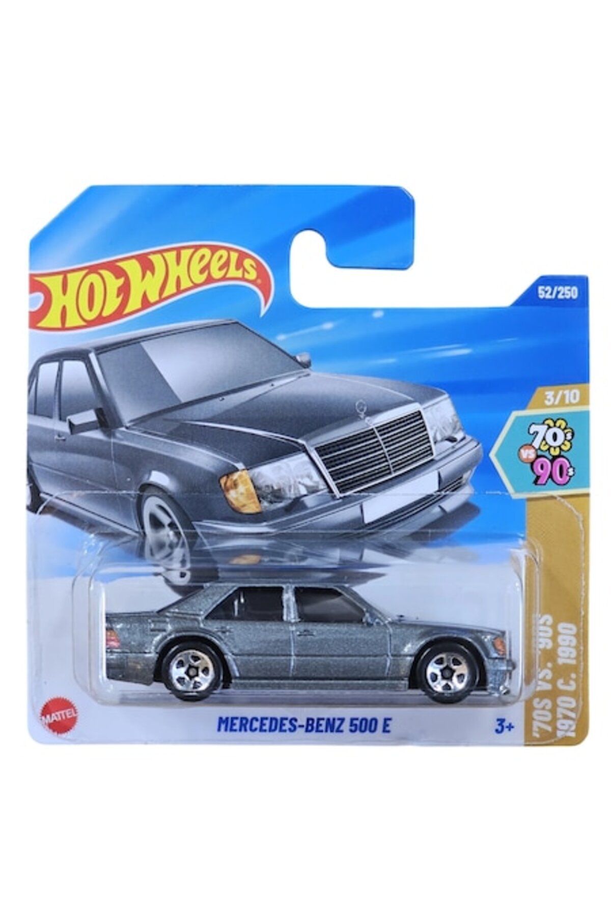 Masinuta Metalica Mercedes-Benz 500E, gri, Editia 2025, scara 1:64