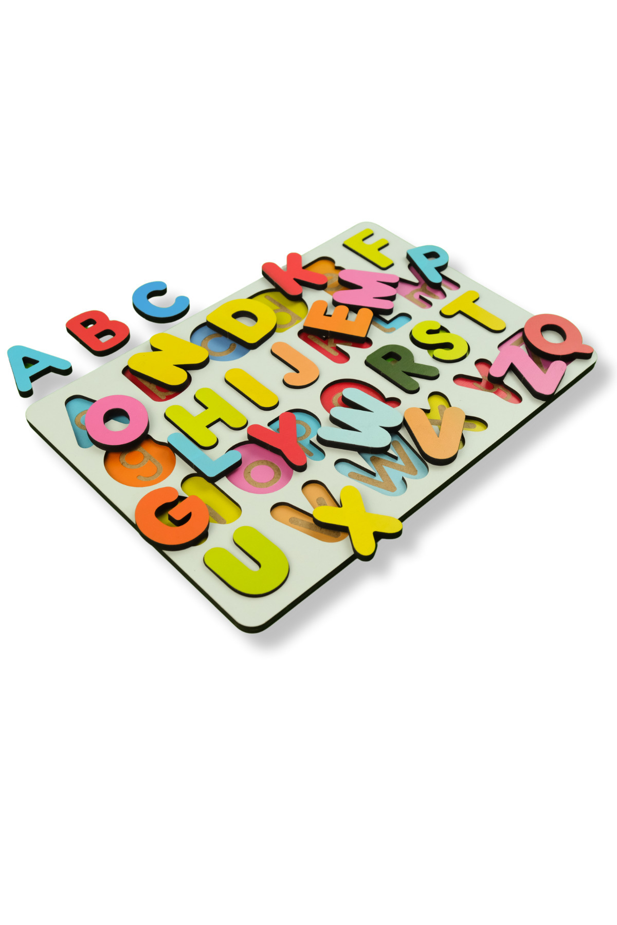 Eavrasya Ahşap İngilizce Alfabe Puzzle Seti - Büyük Küçük Harf Eğitici Montessori Zeka Oyuncağı fotoğrafı 3 (önizleme)