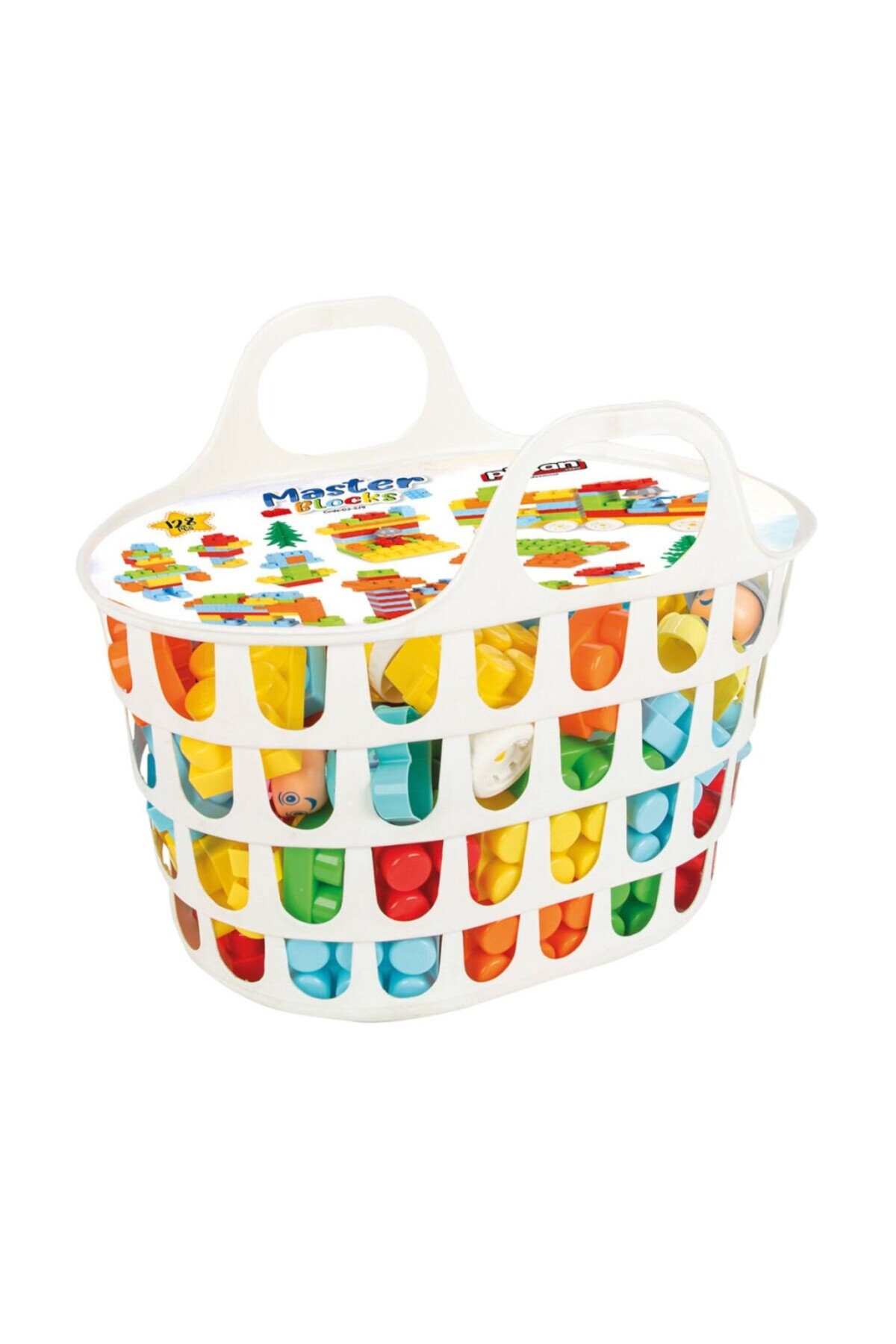 نسی‌ورلد ۰۳ ۵۷۹ بلوک‌های اصلی با لوازم جانبی ۱۲۸ تکه به همراه چرخ دستی