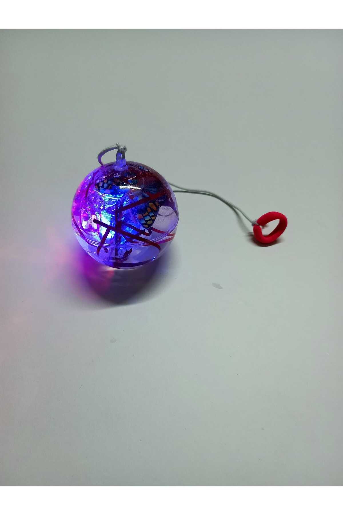 DMR ZIPLAYAN IŞIKLI SULU TOP ŞEFFAF 6 CM fotoğrafı 2 (önizleme)