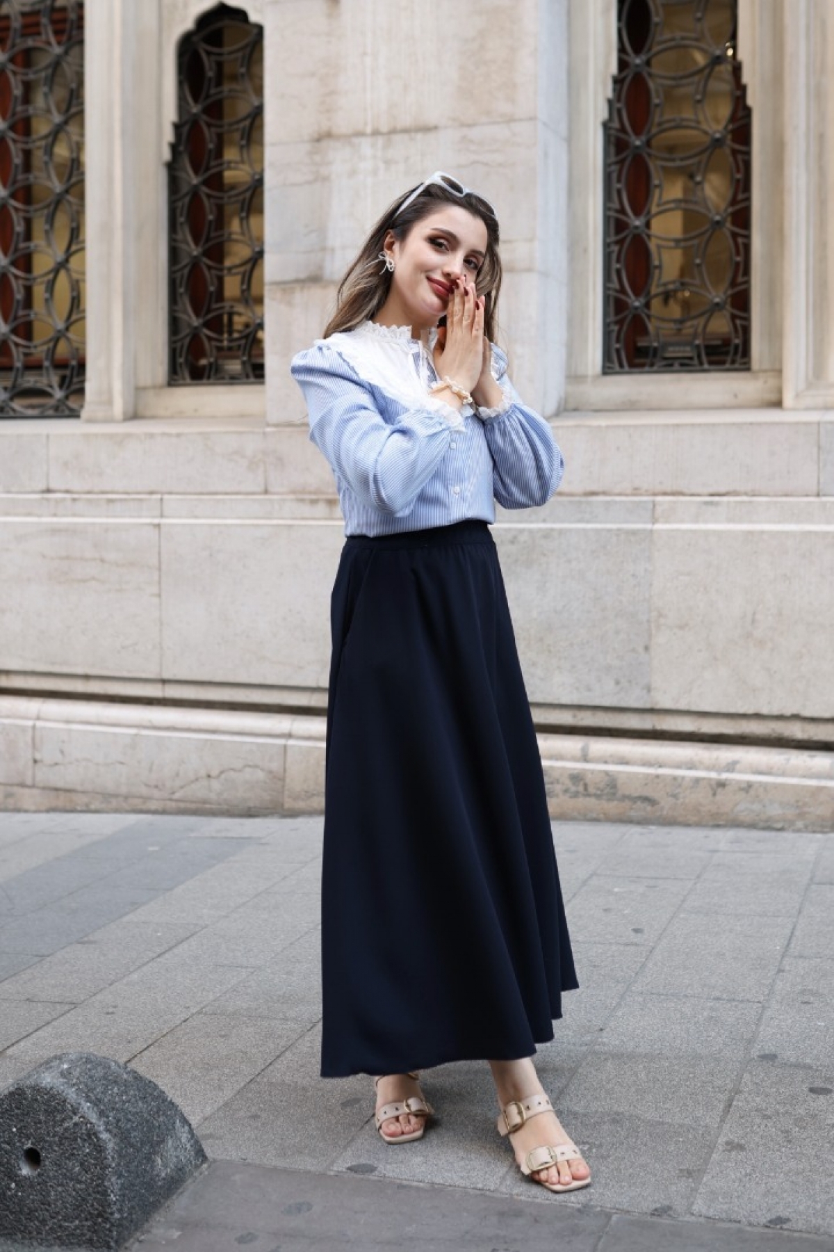 Poliyance  Poll Michel Açık Mavi Gömlek - Görsel 5