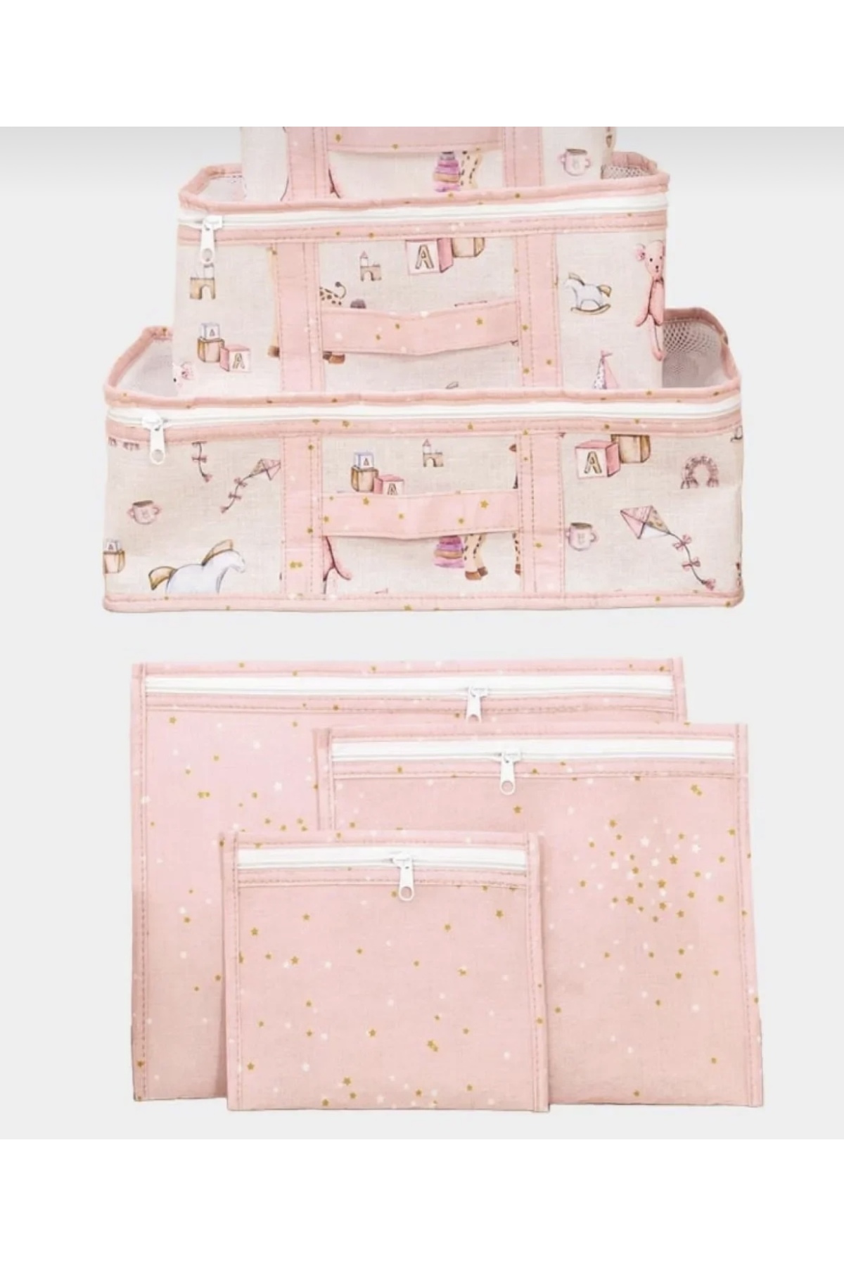 Charlotte Candle Baby 6’lı Seyahat Seti Anne Bebek Çantası Hastane Çıkışı Düzenleyici Bebek Hurcu Doğum Çantası fotoğrafı 3 (önizleme)