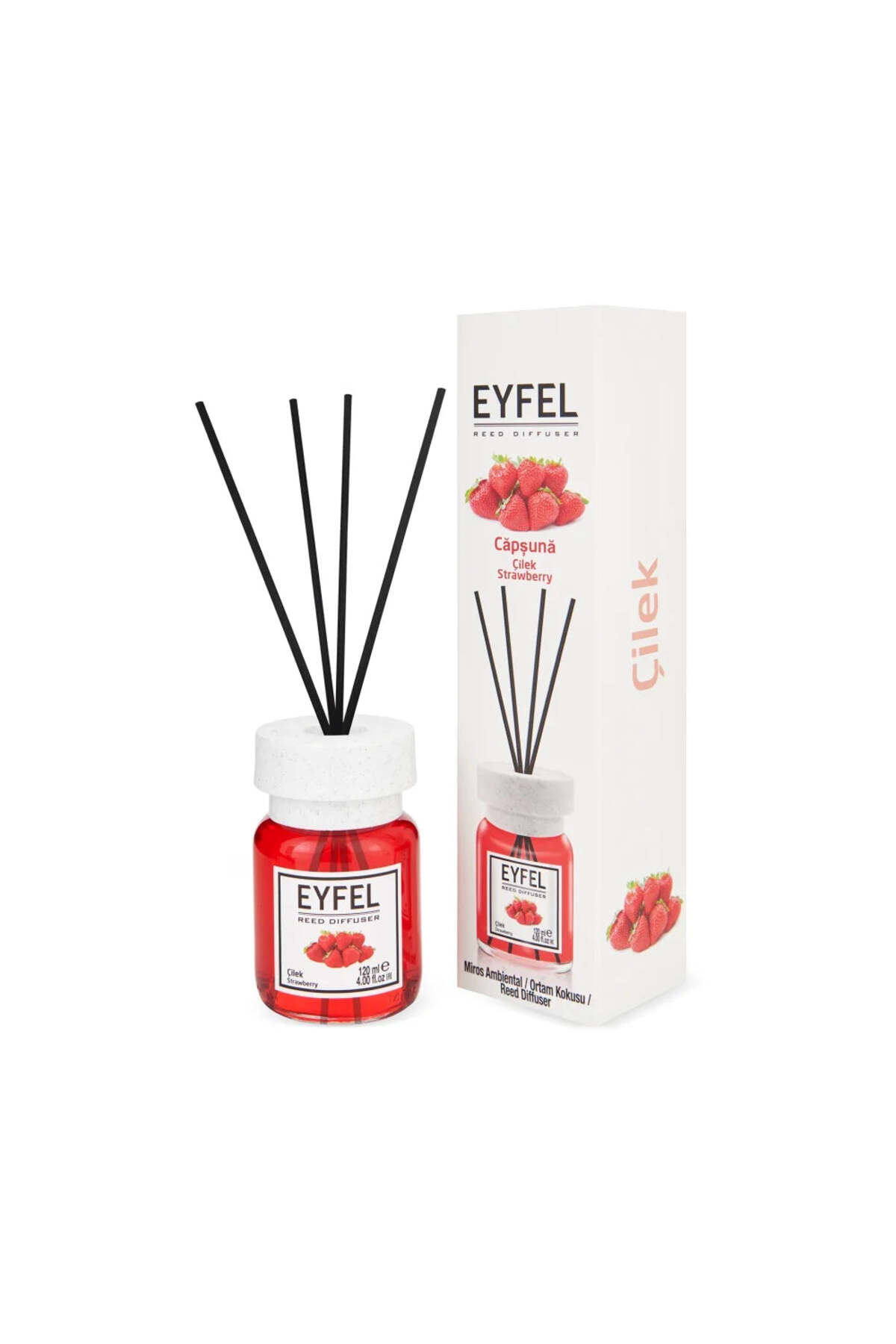 Ostwint Αποσμητικό χώρου με στικς 120ml, Φράουλα, Eyfel