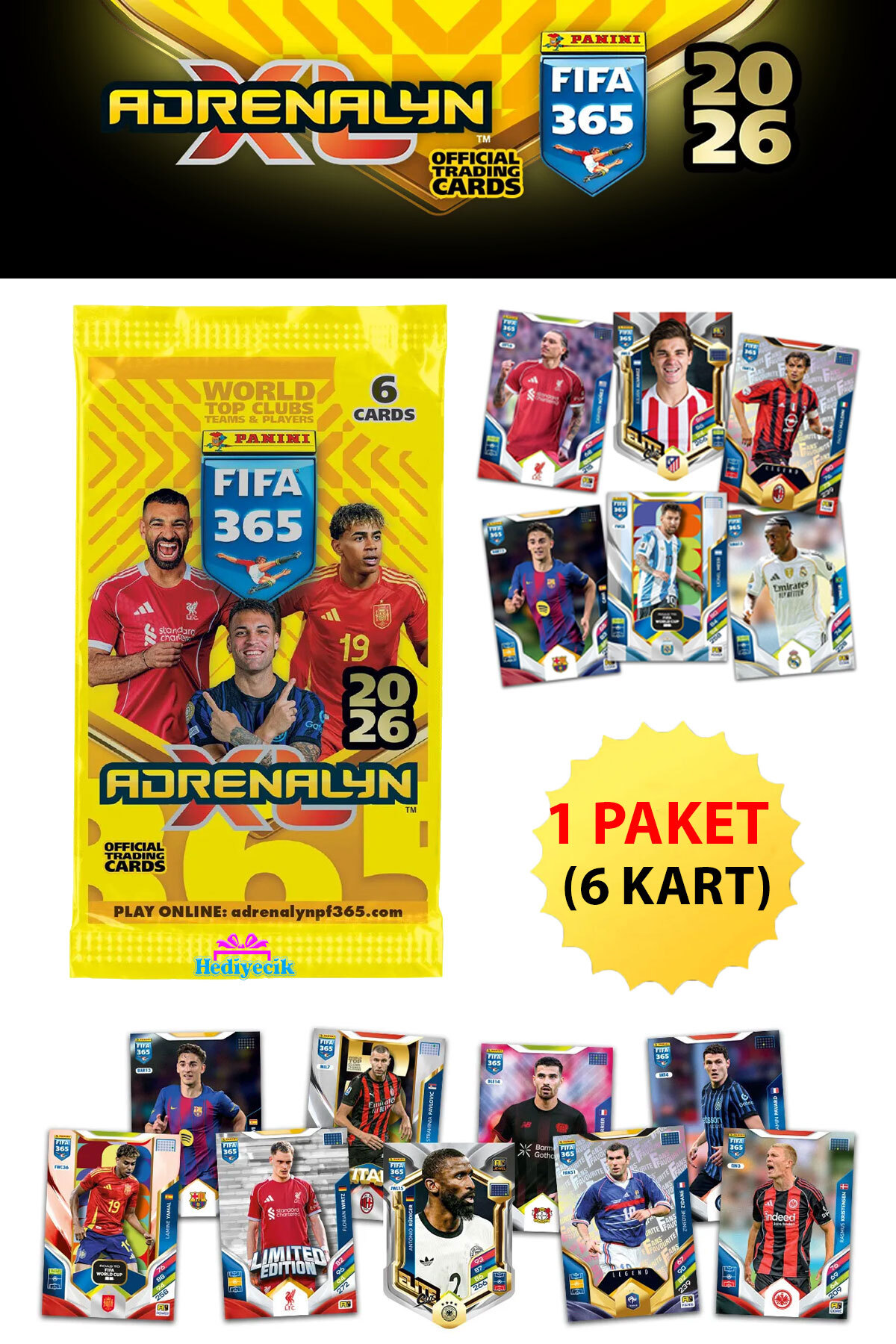 DEBUT manacaICカード hediyecik Fifa 365 Adrenalyn XL 2026 Trading Card Futbolcu