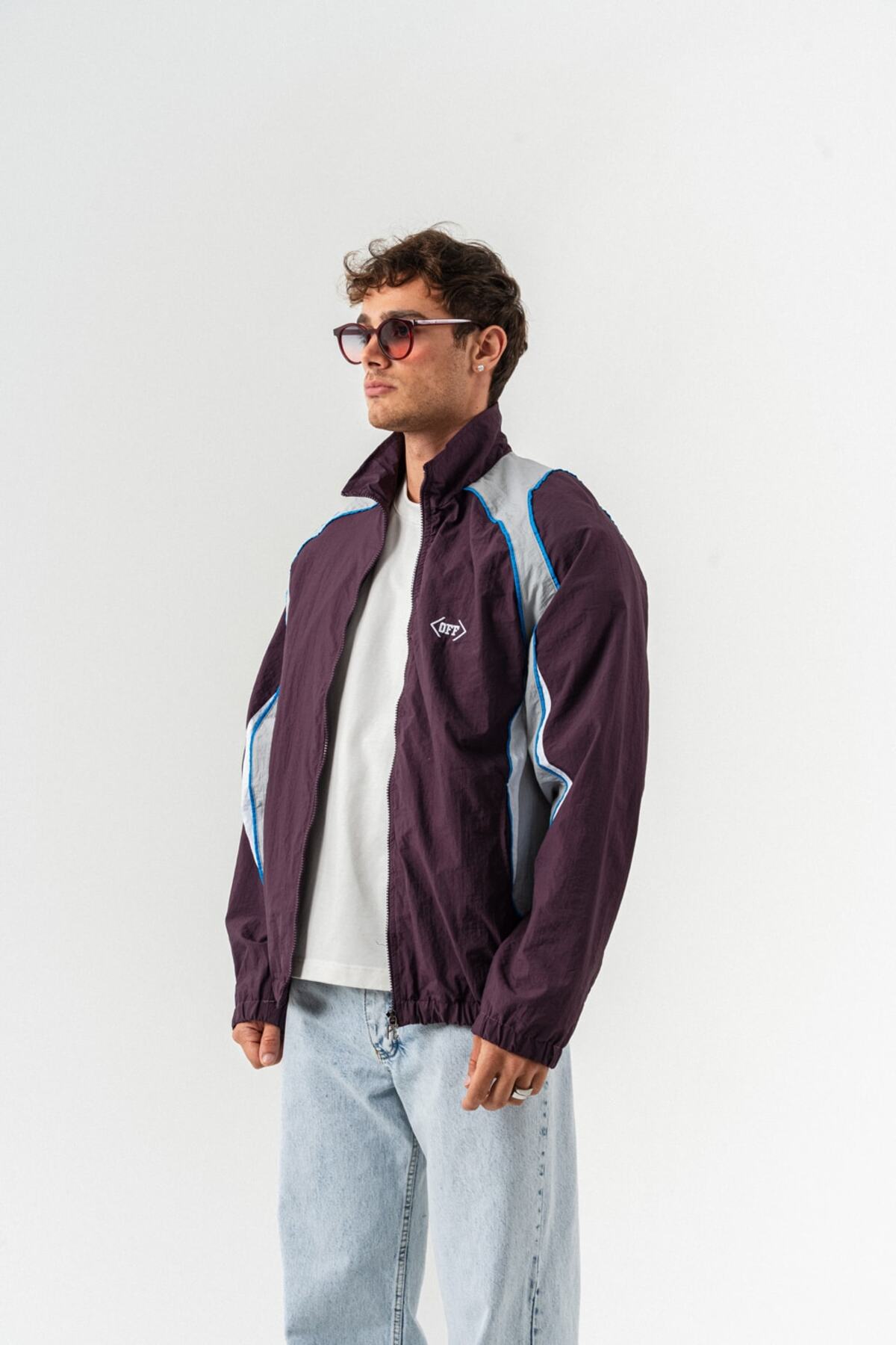 کاپشن بادگیر زیپ‌دار پارچه‌ای Graff Parachute — بنفش ۸۰۵۱ — تصویر 7 از 7