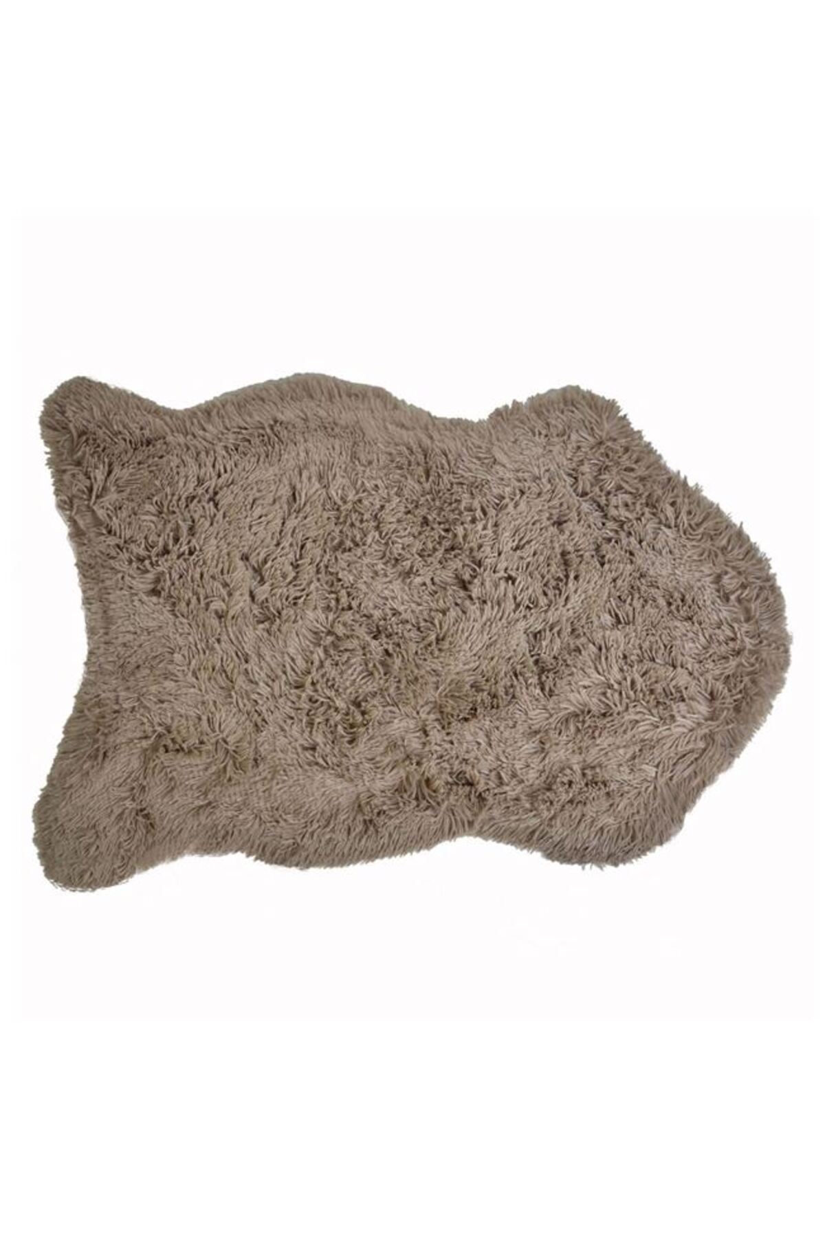 Davida Dreams Covor Imitatie Blana, Foarte Usor Si Subtire, Maro, 90x55 Cm - 55 x 90