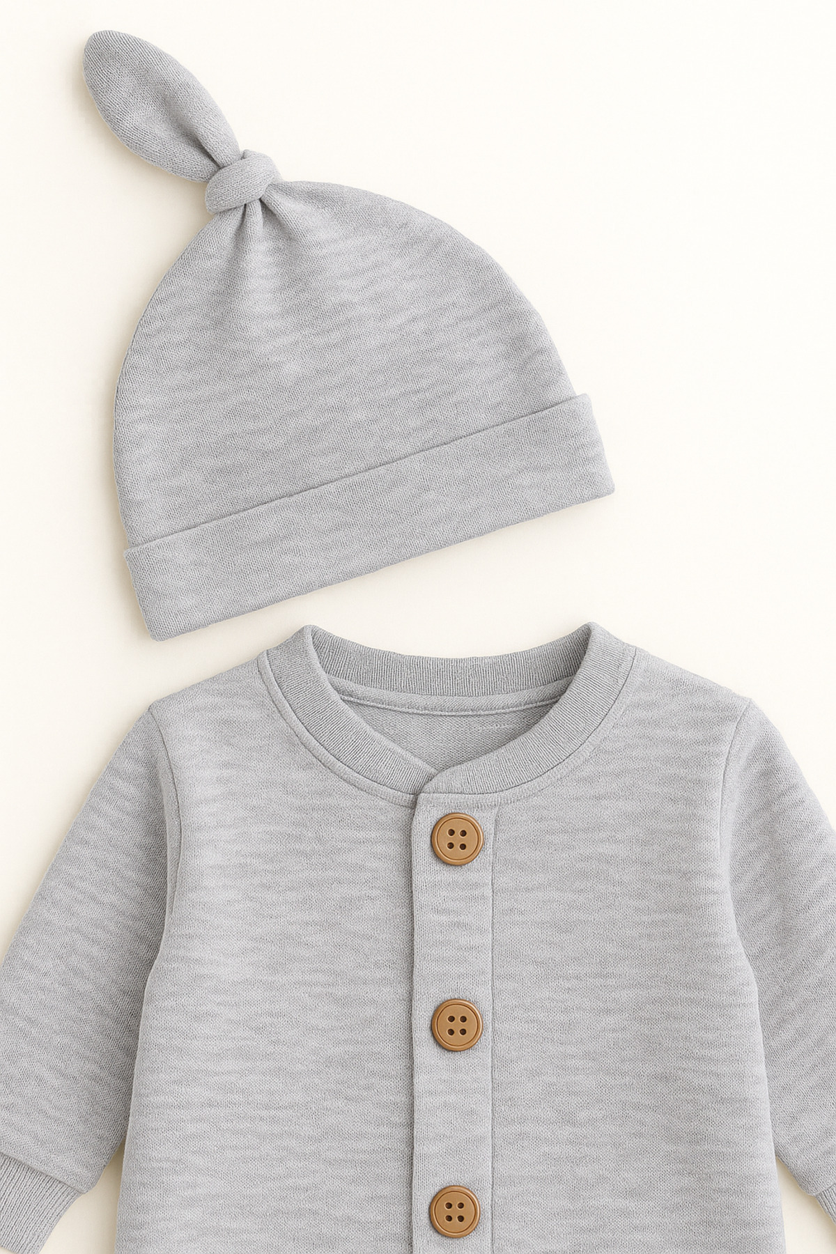 Oz Baby Mevsimlik %100 Pamuk Bereli Bebek Tulum Takım - Yeni Sezon Unisex fotoğrafı 3 (önizleme)