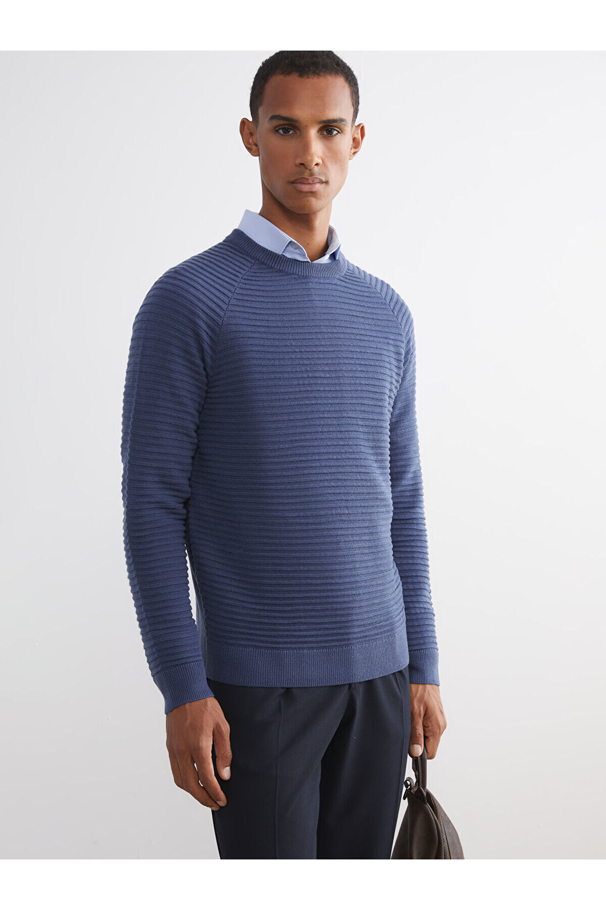 ال سی وایکیکی ژاکت بافتنی مردانه یقه گرد فصل جدید