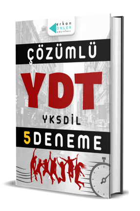 Erkan Önler Yayınları YDT-YKSDİL ÇÖZÜMLÜ 5 DENEME (SON BASKI)