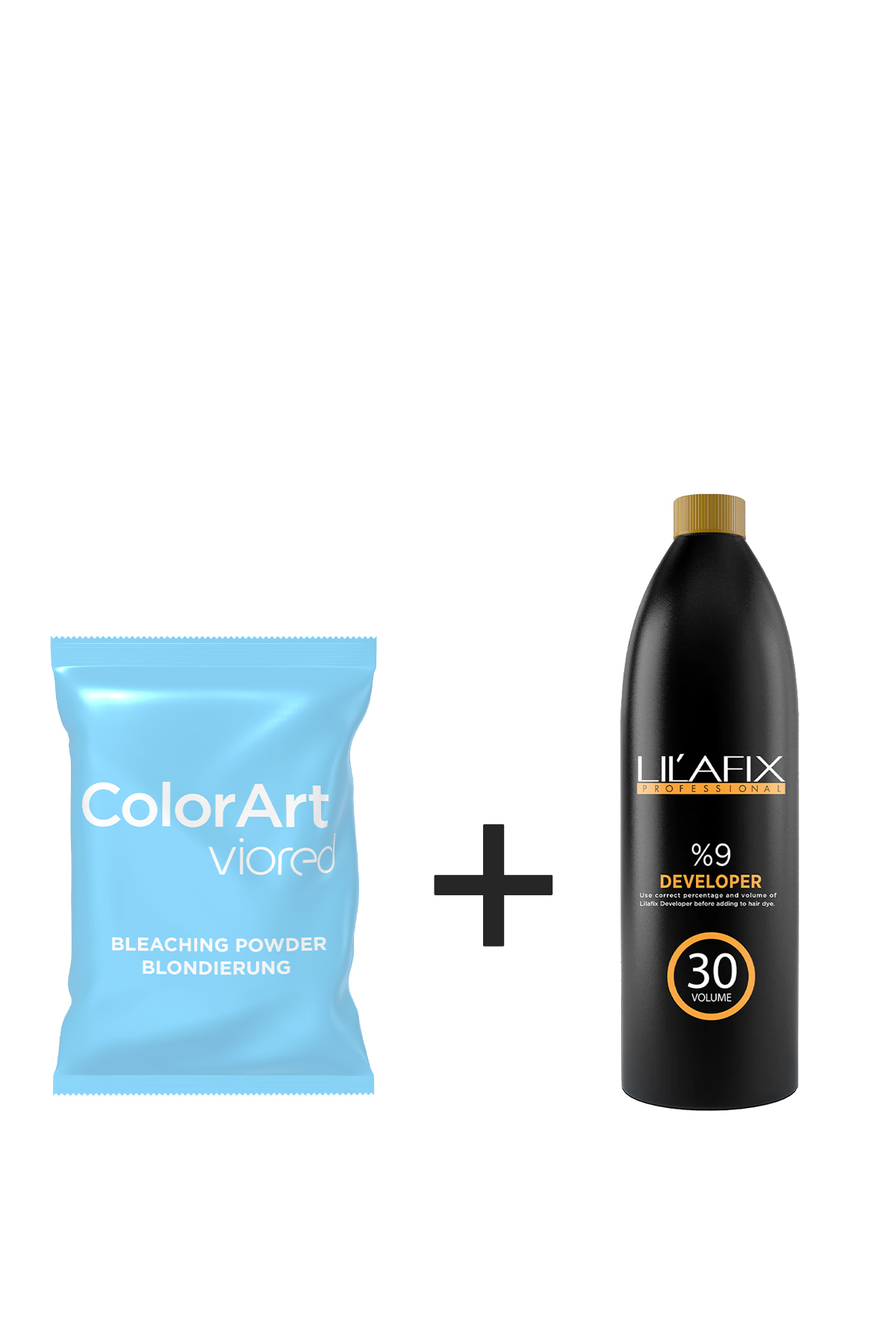 2'li Paket Color Art Oryal Mavi 500 gr - Lilafix Oksidan 1000 ml 30V — vioredmavi+lilafix30v